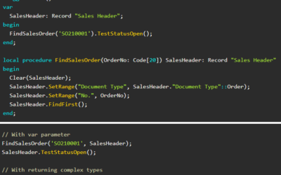 Returning complex types in AL Language