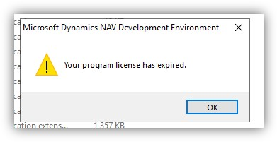 Dynamics NAV 2013 & Expired Cronus License